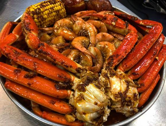 Order B) Shrimp with NoHead & Snow Crab Legs (1 lb) food online from Tasty Crab House store, Douglasville on bringmethat.com