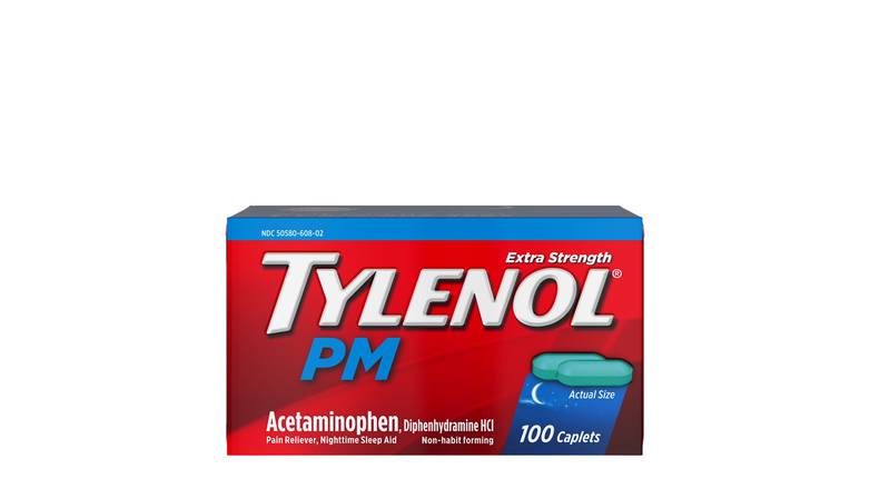 Order Tylenol Pm Extra Strength Pain Reliever & Sleep Aid Caplets food online from Aldan Sunoco store, Aldan on bringmethat.com