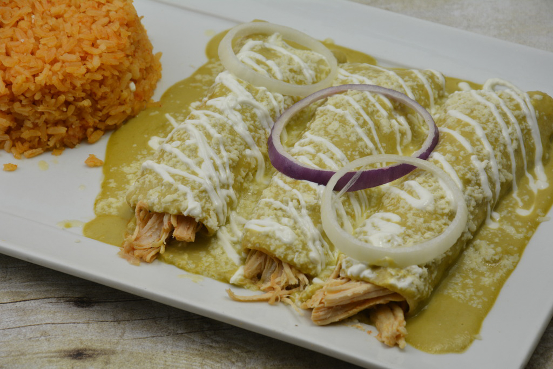 Order Enchilada Suizas food online from El Tapatio store, Raleigh on bringmethat.com