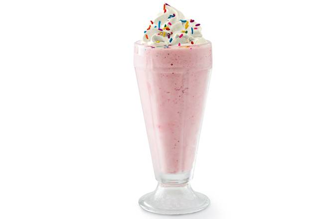 Order Strawberry Milkshake food online from Red Robin Gourmet Burgers store, Lansing on bringmethat.com