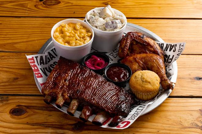 Order Combo Plate food online from Cali BBQ store, Spring Valley on bringmethat.com
