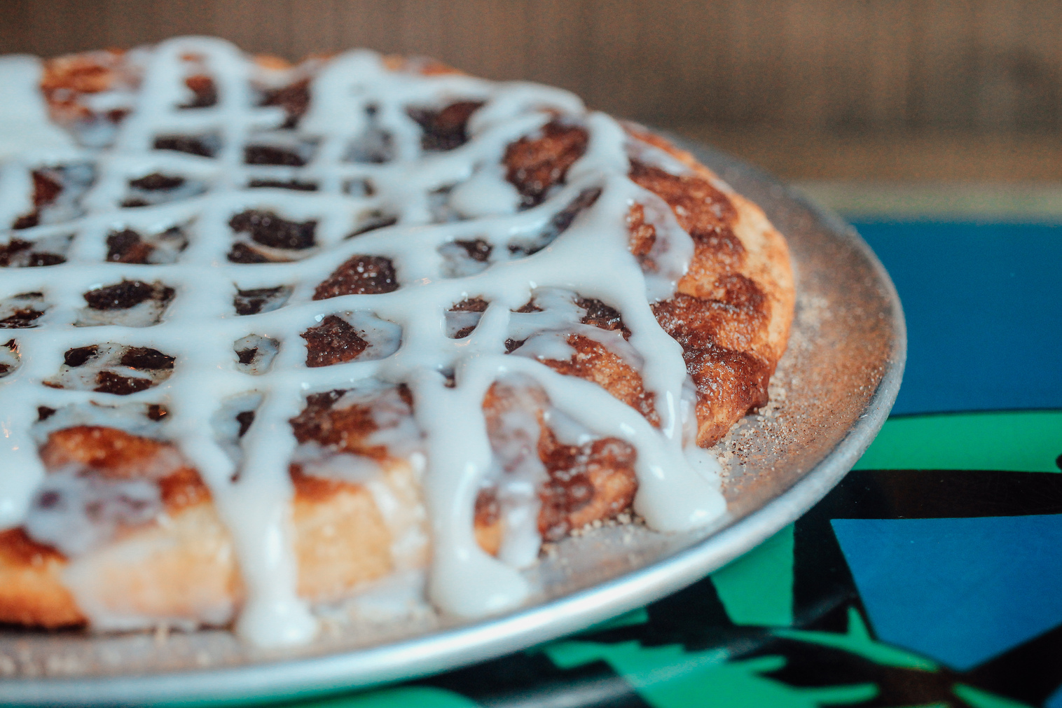 Order Cinnamon Roll Pizza food online from Peace Love And Pizza store, Alpharetta on bringmethat.com