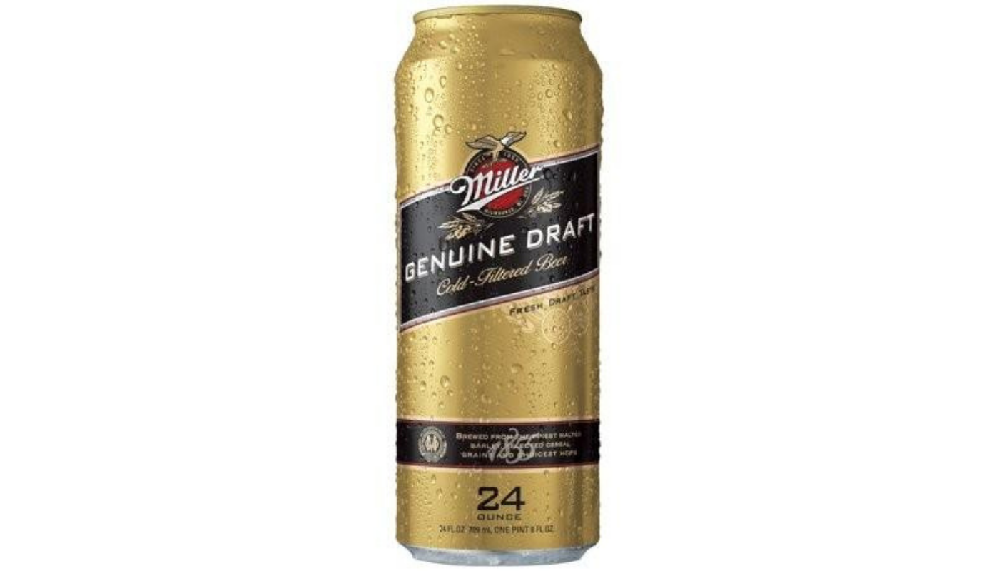 Order Miller Genuine Draft 24oz Can food online from Circus Liquor store, Los Angeles on bringmethat.com