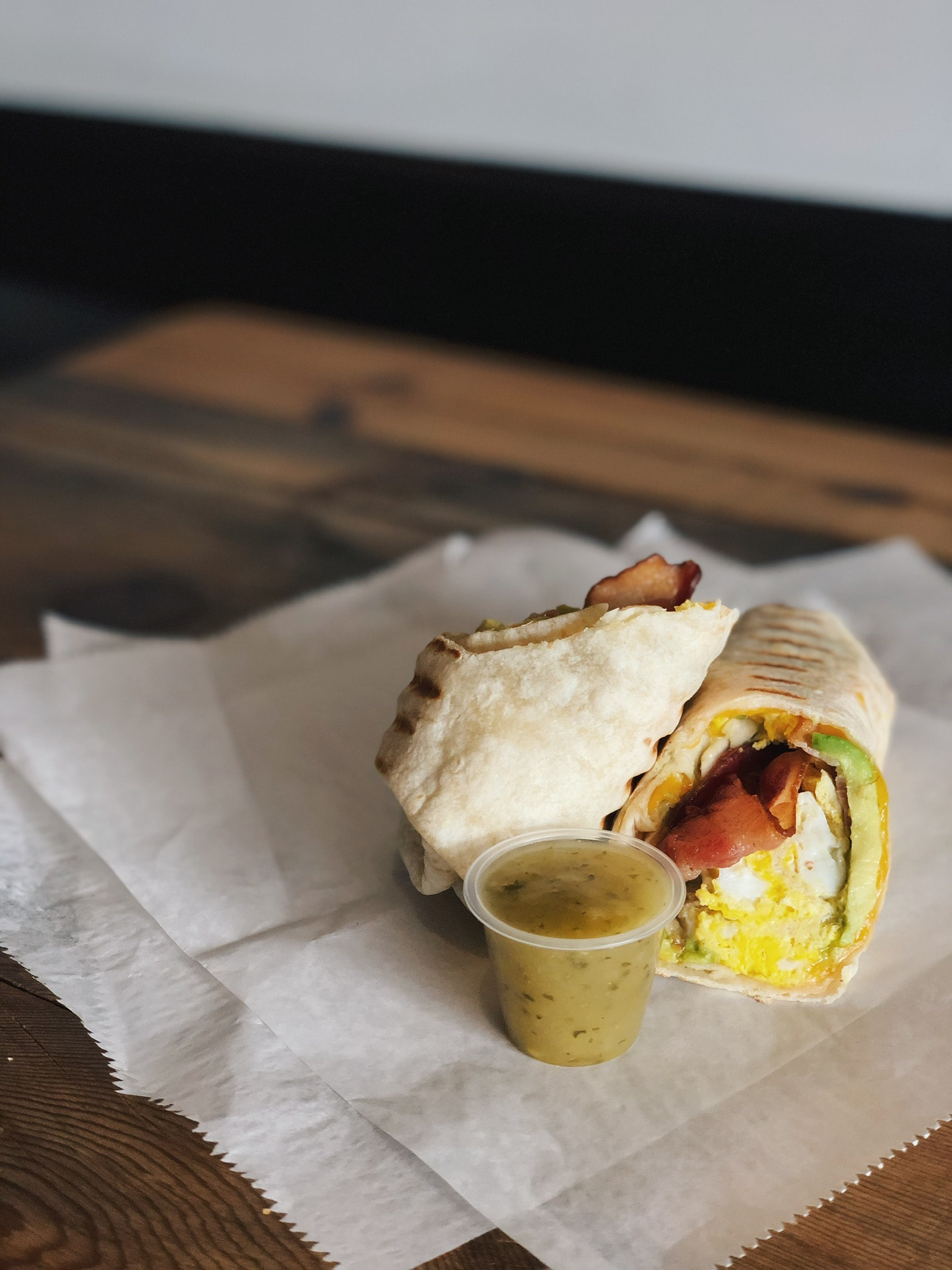 Order Bacon Wrap food online from Weston's Coffee & Tap Co. store, Chicago on bringmethat.com