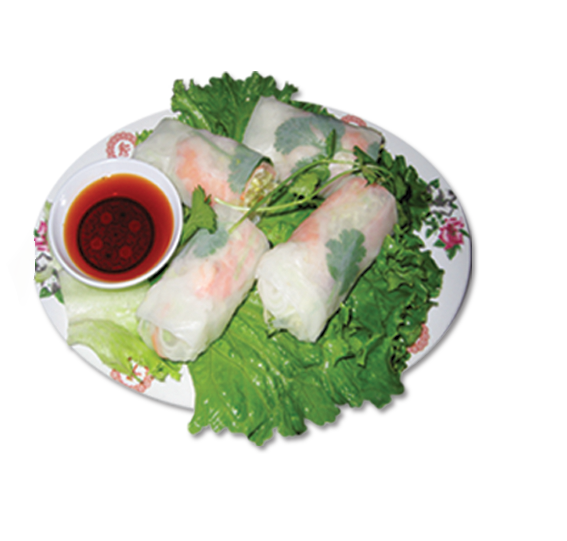 Order 3. Spring Rolls with Shrimps and Vietnamese Pork Sausage food online from Pho Long Beach store, Long Beach on bringmethat.com