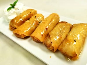 Order Fried Banana with Honey food online from The Elephant store, Geneva on bringmethat.com