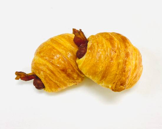 Order Sausage and Bacon Croissant Roll food online from Moon's Donuts store, Irving on bringmethat.com