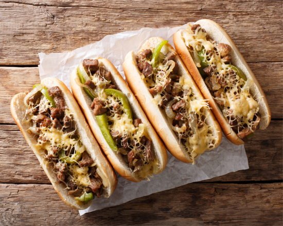 Order The American Cheesesteak  food online from Vegas Pizza Joint store, Philadelphia on bringmethat.com