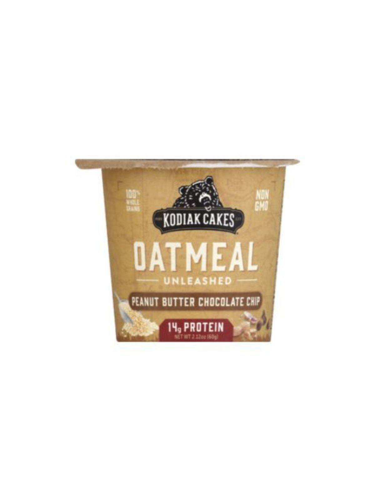 Order Kodiak Cakes Peanut Butter Choc Chip Oatmeal Cup (2.12 oz) food online from Stock-Up Mart store, Minneapolis on bringmethat.com