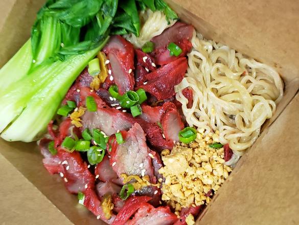 Order BBQ Pork with Egg Noodles food online from Thai Dishes on Broadway store, Santa Monica on bringmethat.com