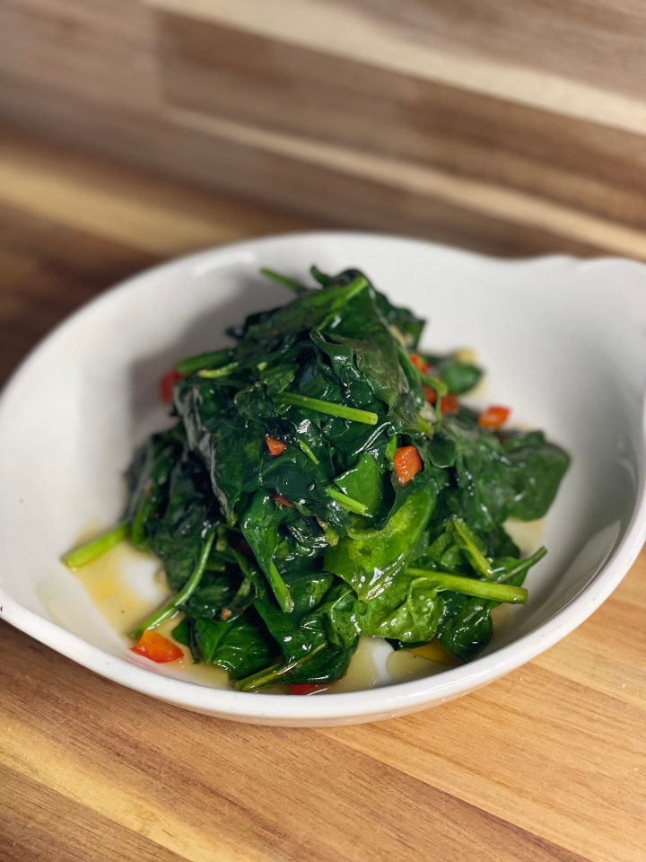 Order Sautéed Spinach food online from Urban American Kitchen store, Houston on bringmethat.com