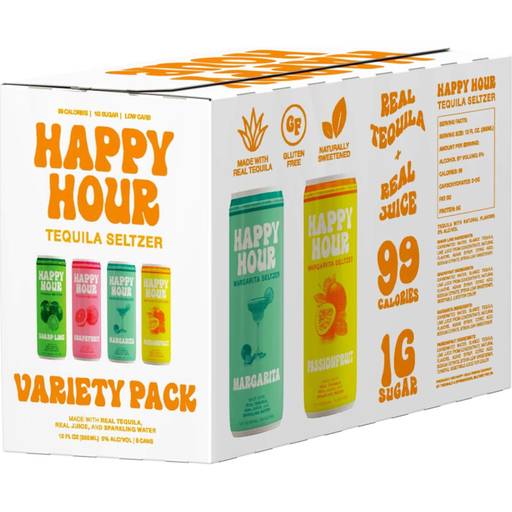 Order Happy Hour Seltzer Variety Pack (8PKC 12 OZ) 139170 food online from BevMo! store, Citrus Heights on bringmethat.com