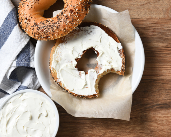 Order Bagel with Cream Cheese food online from Breakfast Snob store, San Francisco on bringmethat.com
