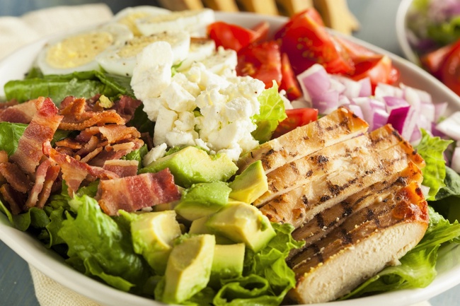 Order Chicken Cobb Salad - food online from Big Mike's Pizza store, Morganville on bringmethat.com
