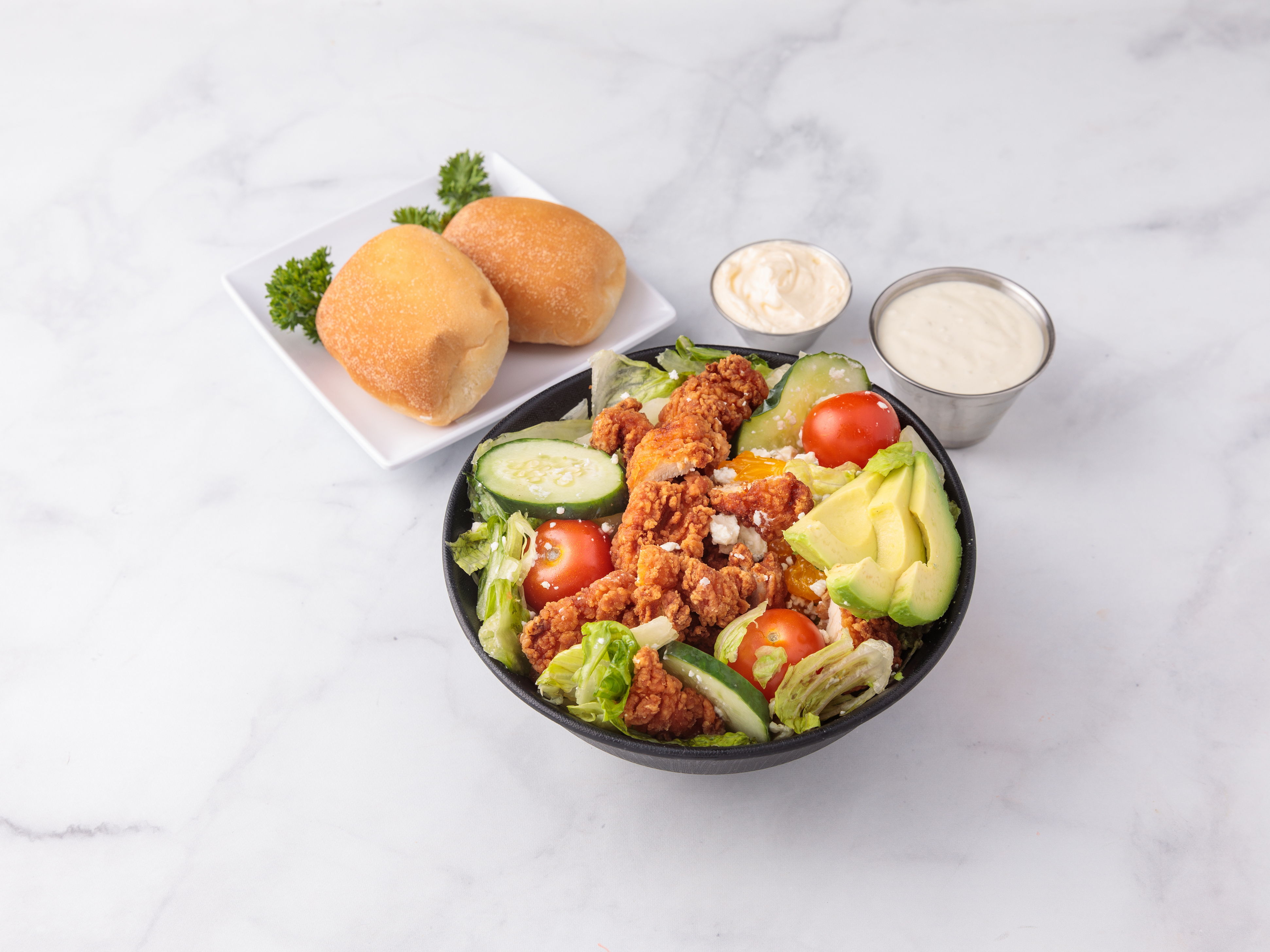 Order California Crispy Chicken Salad food online from Original Roadhouse Grill store, Whittier on bringmethat.com