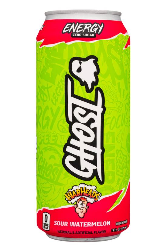 Order Ghost Sour Watermelon Energy Drink food online from Lone Star store, Princeton on bringmethat.com