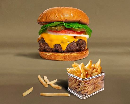Order The Cheeser Burger (Cheese Burger) food online from Bun In A Million store, Dallas on bringmethat.com
