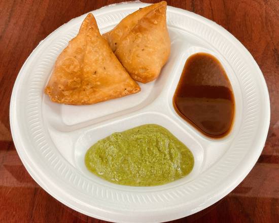 Order Desi Samosa 2pc food online from Rani's Kitchen store, Houston on bringmethat.com
