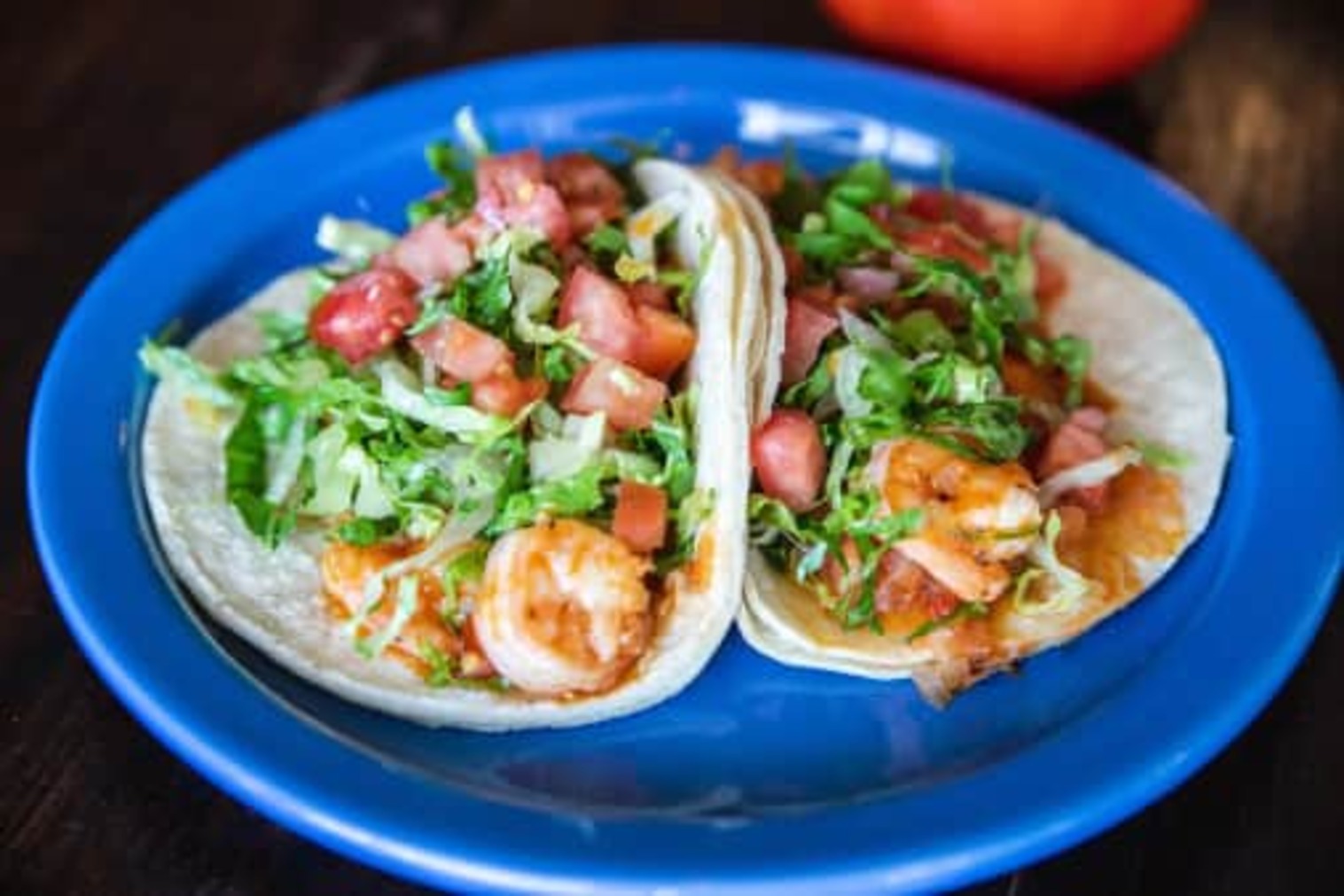 Order TAC SHRIMP food online from La Veracruzana Mexican Restaurant store, Northampton on bringmethat.com