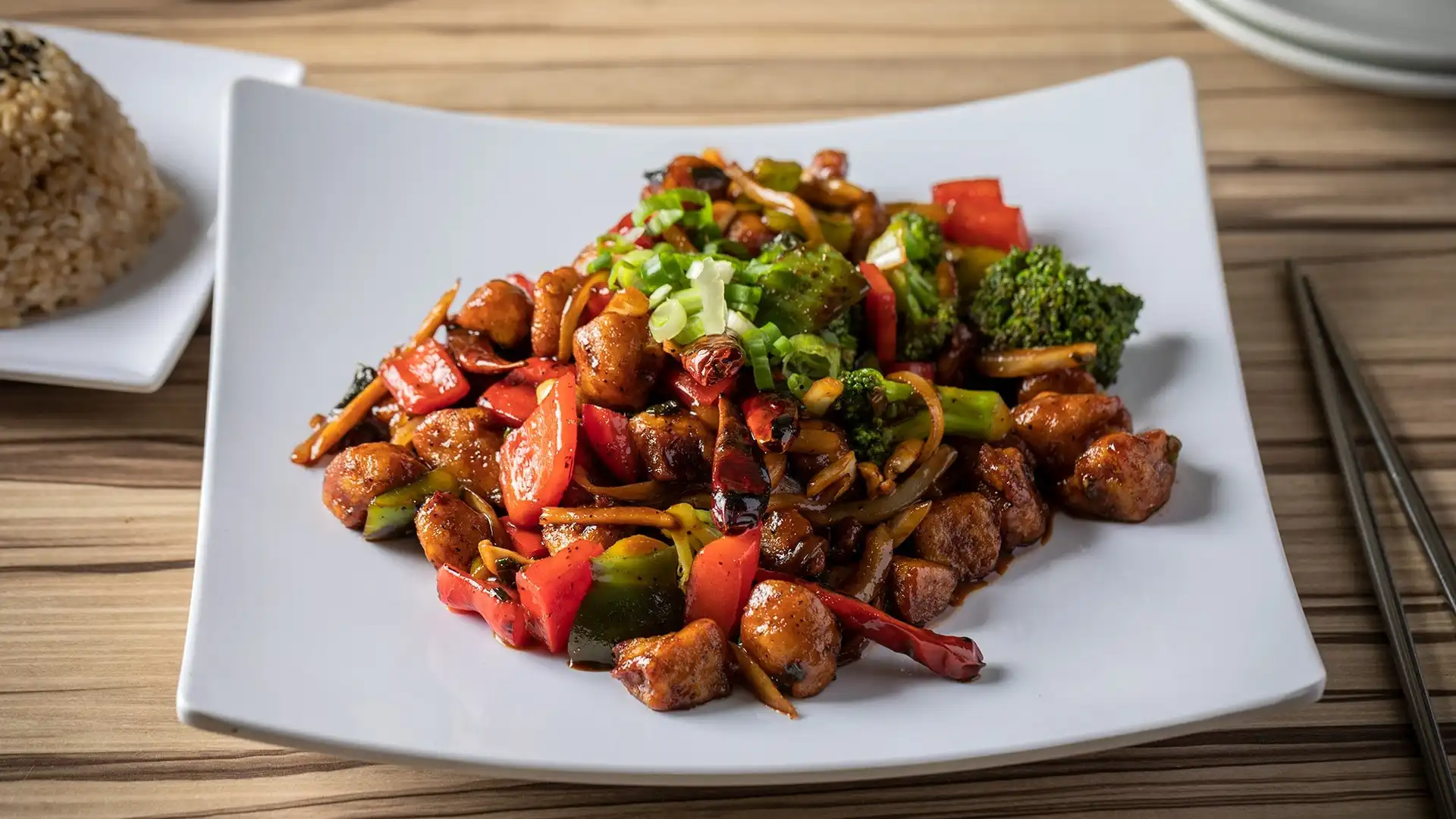 Order Kung Pao Ding food online from Alice & Friends' Vegan Kitchen store, Chicago on bringmethat.com