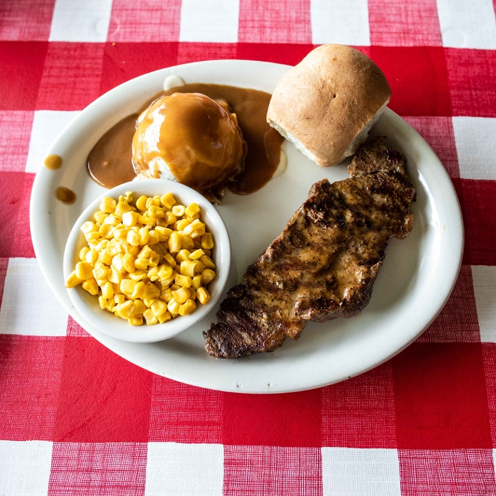 Order New York Strip food online from The Texan Cafe & Pie Shop store, Hutto on bringmethat.com