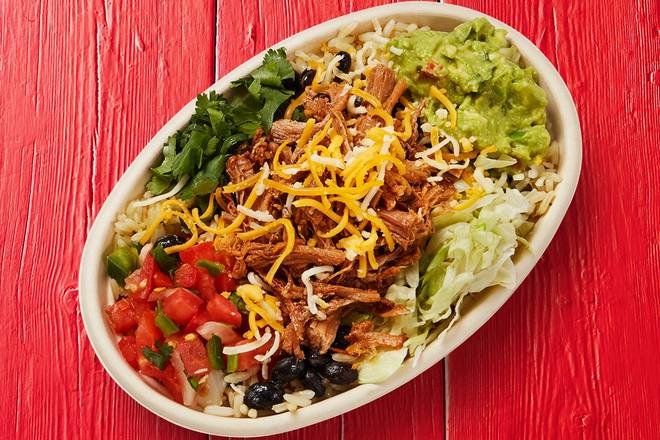 Order Shredded Brisket Burrito Bowl food online from Fuzzy's Taco Shop store, Mesquite on bringmethat.com