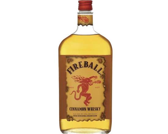 Order Fireball Cinnamon Whisky 1l food online from Brothers Wine & Liquor store, Copiague on bringmethat.com