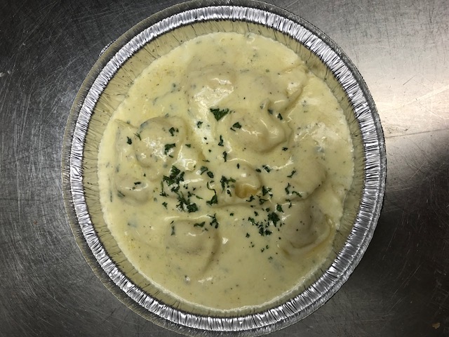 Order Cheese Tortellini with Alfredo Sauce food online from Papa Lou Pizza store, Richmond on bringmethat.com