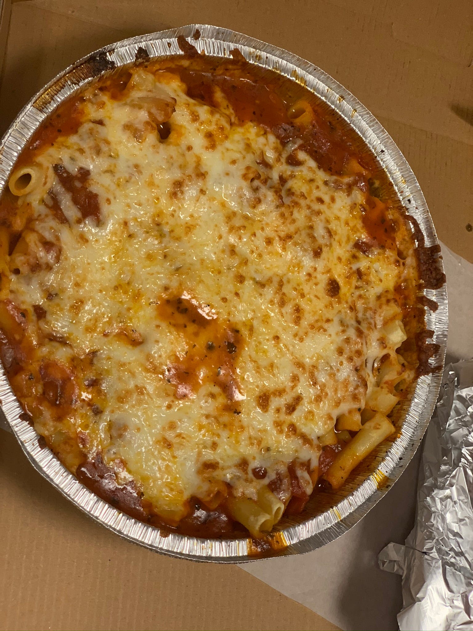Order Baked Spaghetti with Meat Sauce - Pasta food online from Big Guy Italiano Family Restaurant store, Bristol on bringmethat.com