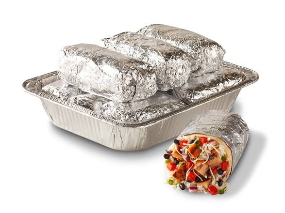 Order NEW Mega Burrito 10-Pack food online from Qdoba Mexican Eats store, Saint Louis on bringmethat.com