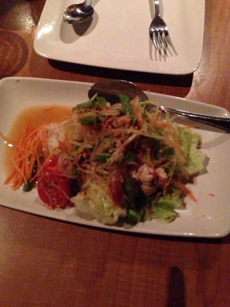 Order 18. Prawns Papaya Salad food online from Thai Chef 2 store, San Francisco on bringmethat.com