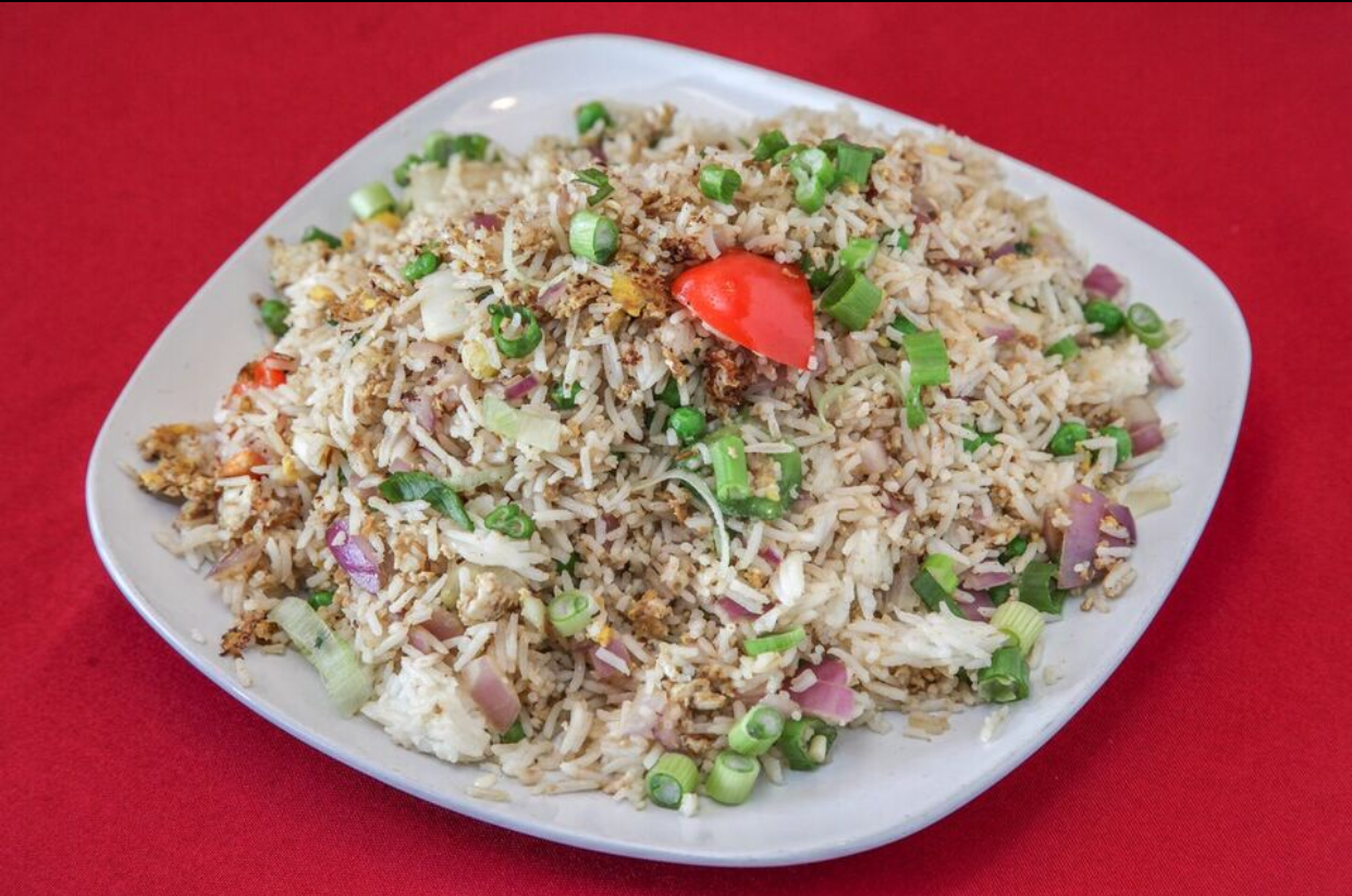 Order Fried Egg Rice food online from Great Indian Cuisine store, Santa Clara on bringmethat.com