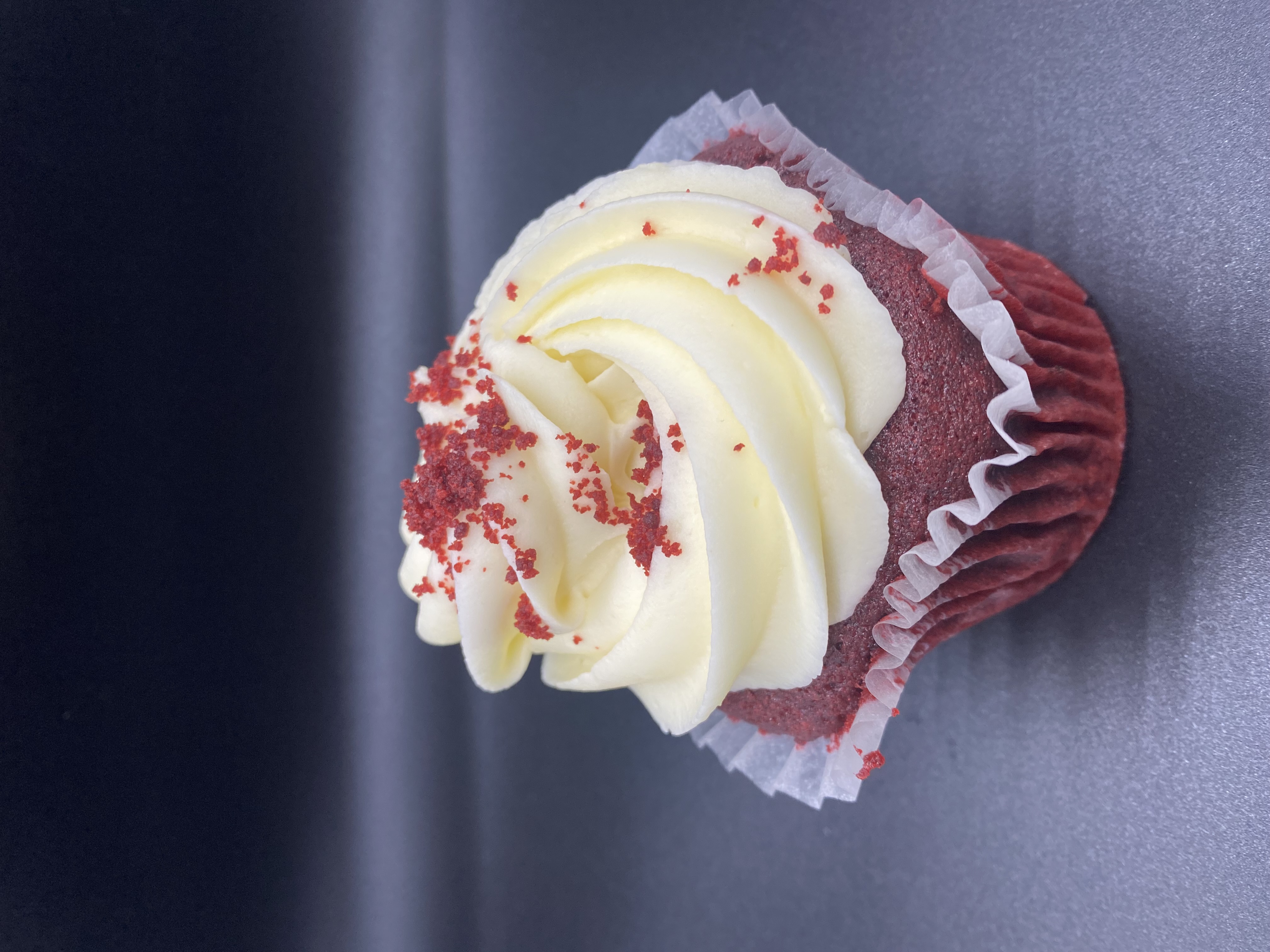 Order Gourmet Cupcake- RED VELVET  food online from A Cup Of Joe store, Chicago on bringmethat.com