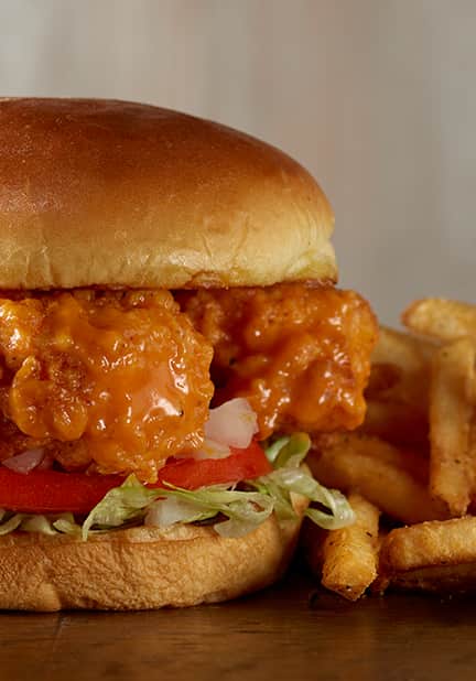 Order Buffalo Chicken Sandwich food online from Wild ‘N Out Wings & Things store, San Diego on bringmethat.com