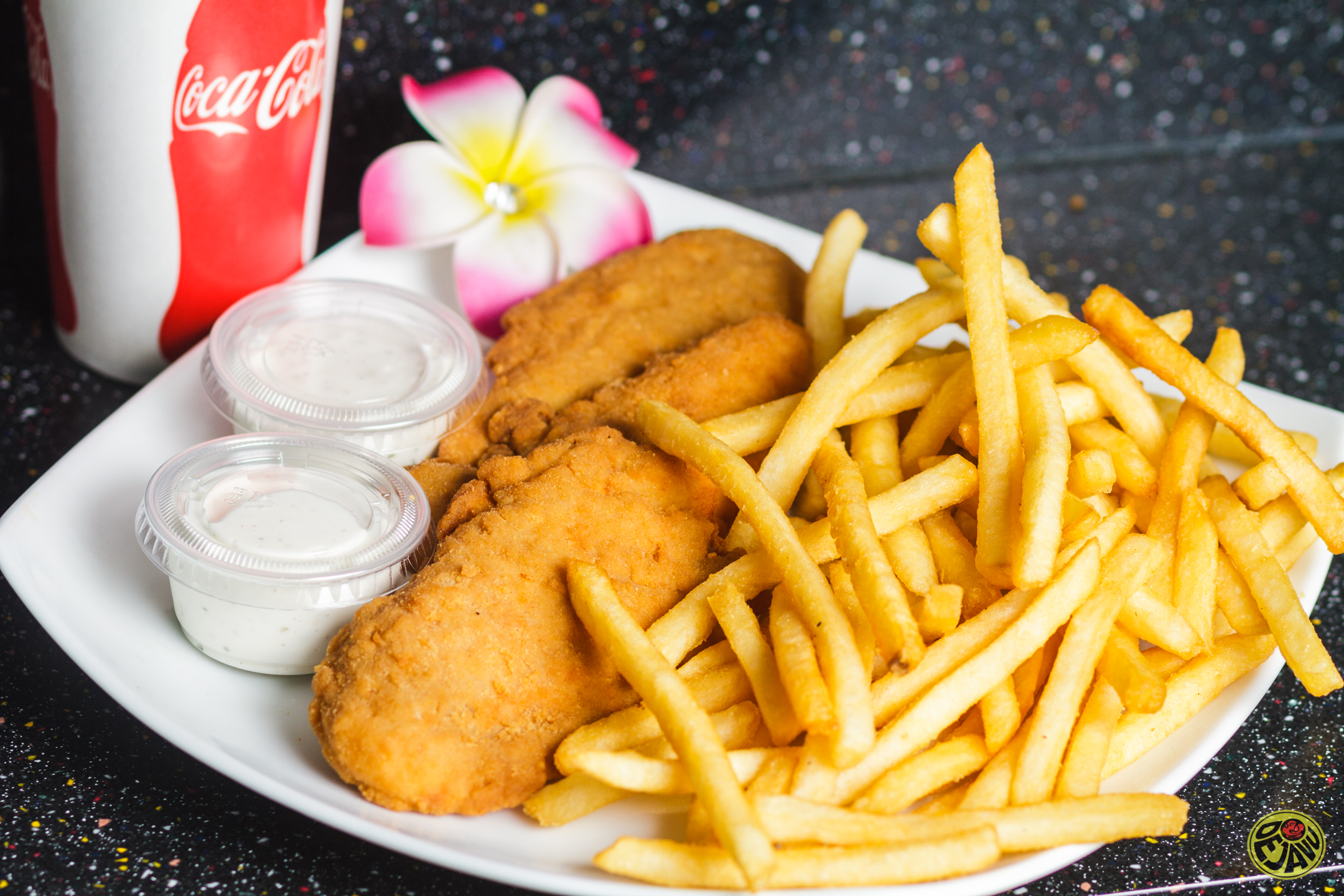 Order Chicken Tenders and Fries food online from Dejavu Cafe store, Isla Vista on bringmethat.com