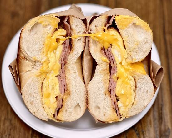 Order 2 Eggs Ham & Cheese food online from My Three Sons Bagels store, Garden City on bringmethat.com