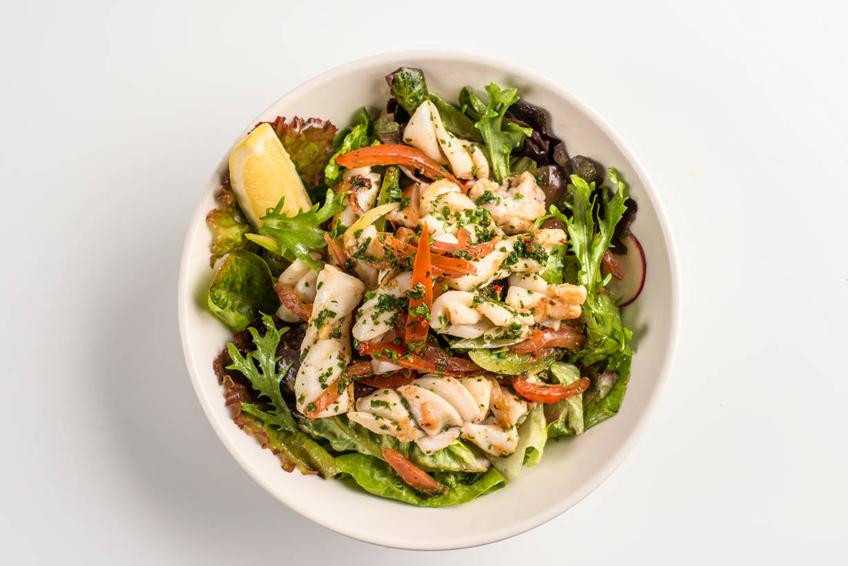 Order Grilled Calamari Salad food online from Antalia store, New York on bringmethat.com