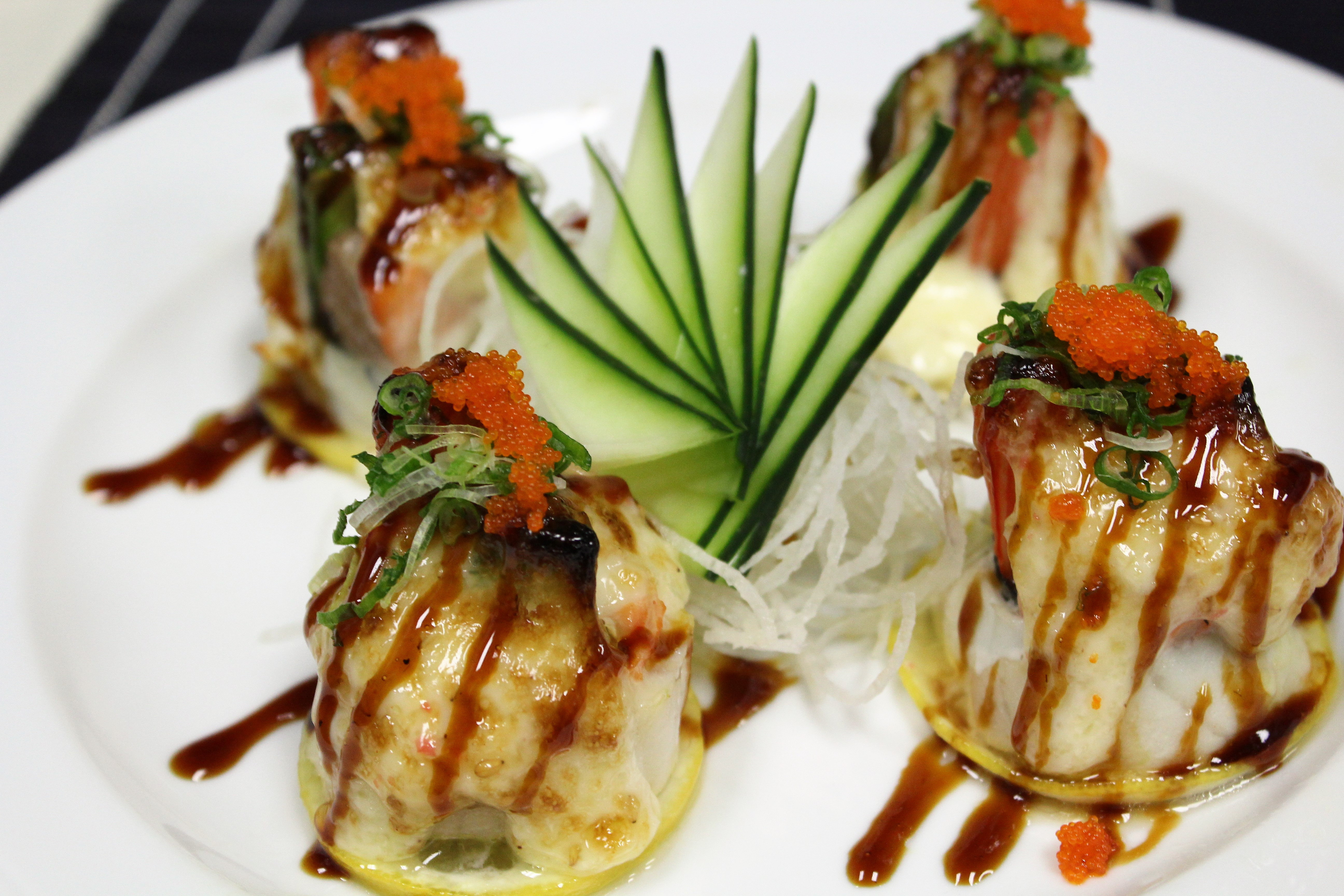 Order Volcano Roll food online from Cafe De Thai & Sushi store, Oceanside on bringmethat.com