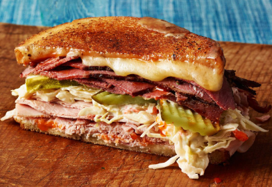 Order Reuben Sandwich food online from May Restaurant store, Frederick on bringmethat.com
