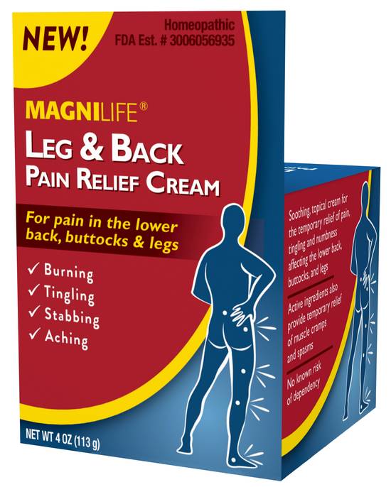 Order MagniLife Leg & Back Cream (4 oz) food online from Rite Aid store, Warren on bringmethat.com
