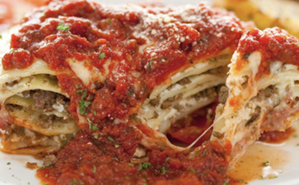 Order Cheese Lasagna with Meat Sauce food online from Luigis Famous Pizza store, Little Silver on bringmethat.com