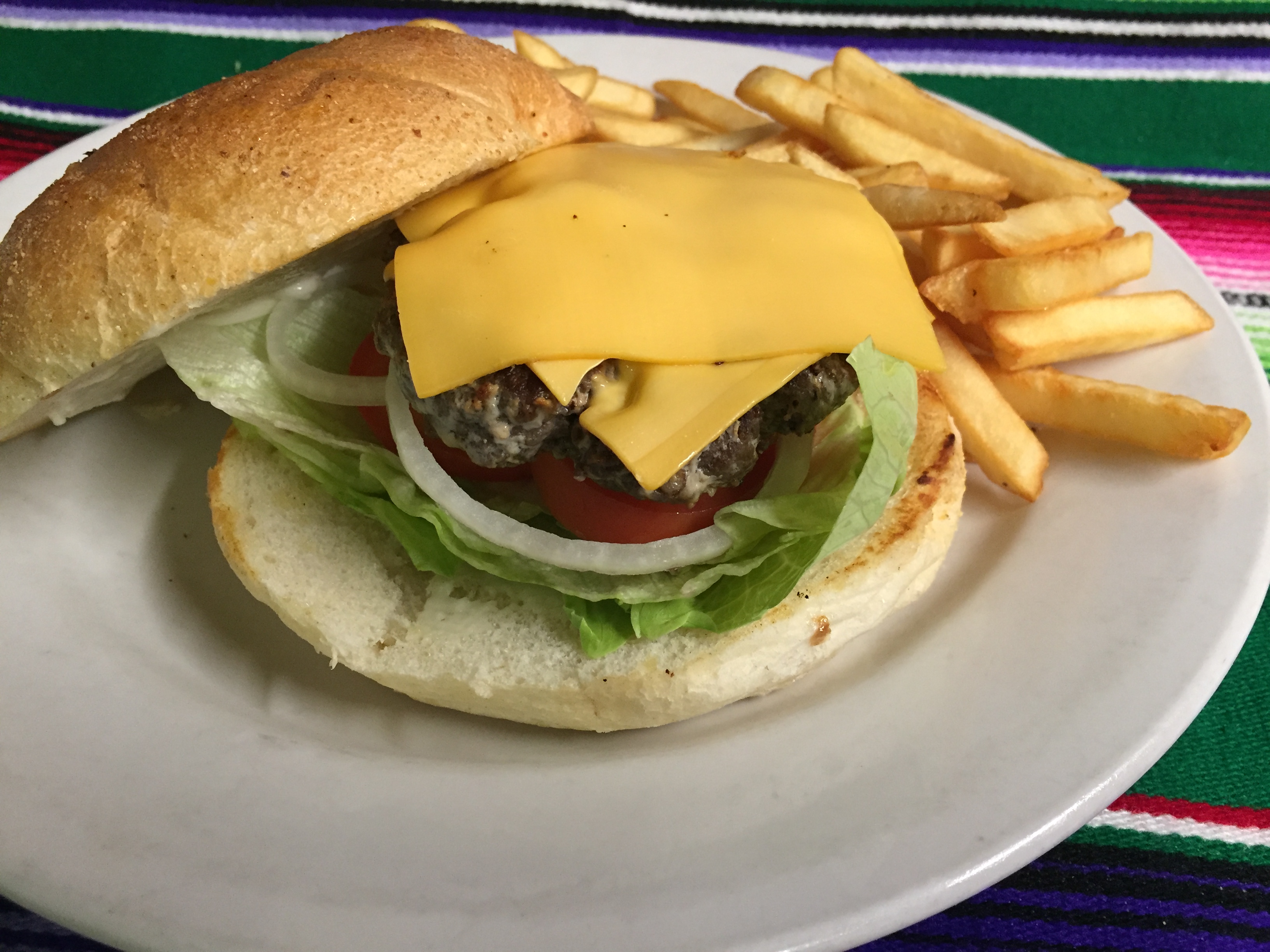 Order CALIFORNIA AND CHEESE BURGER food online from Montes Cafe store, Seaside Heights on bringmethat.com