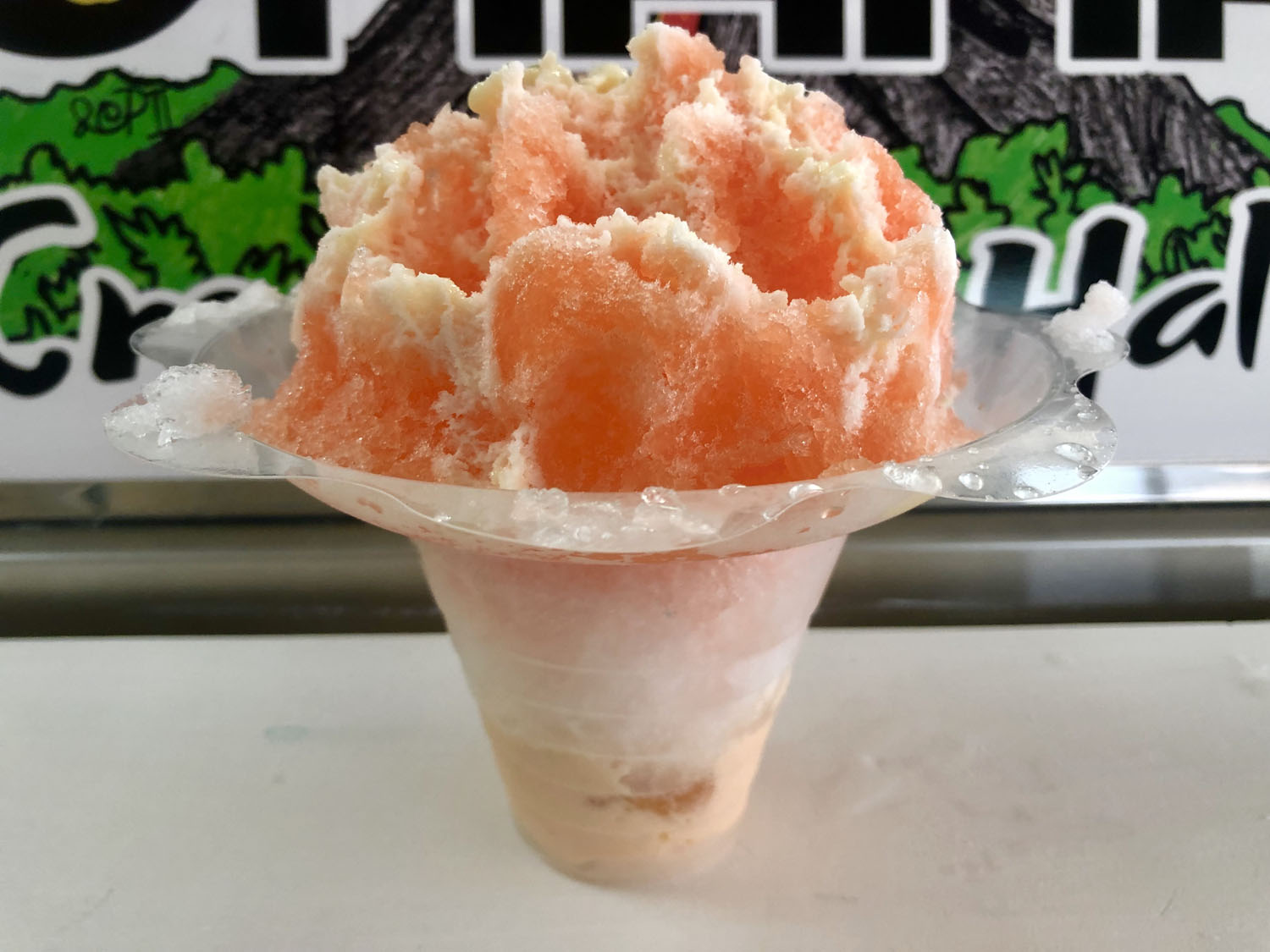 Order Peach Beach Shave Ice food online from Ohana Hawaiian Shave Ice store, North Myrtle Beach on bringmethat.com