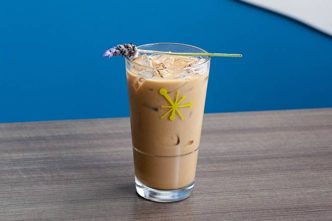 Order Iced Lavender Latte food online from Snooze Am Eatery store, Colorado Springs on bringmethat.com