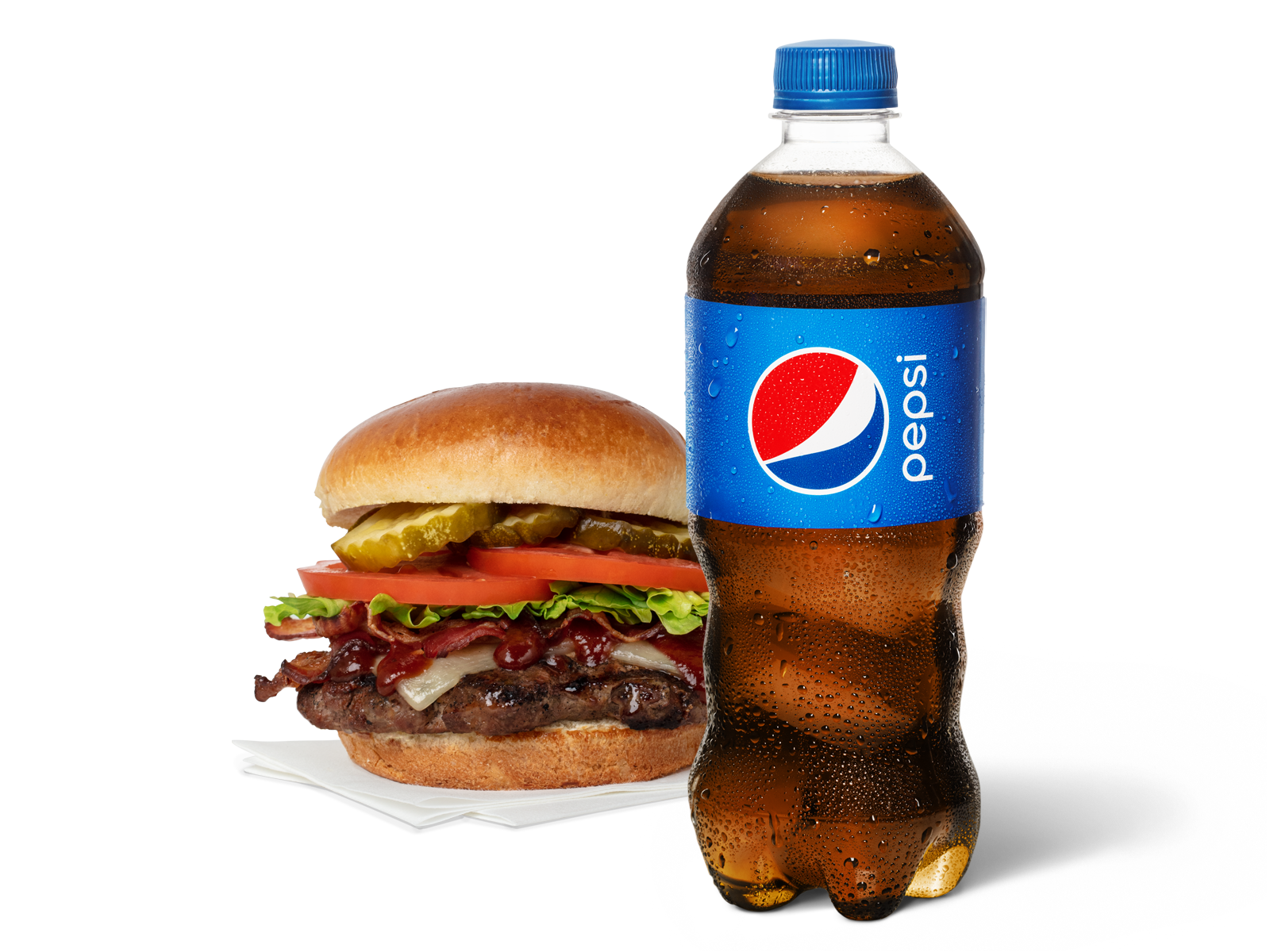 Order Classic Burger  & Pepsi food online from Pep Place store, Yuma on bringmethat.com