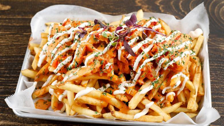 Order Kimchee Fries food online from Raw Sugar Factory store, San Francisco on bringmethat.com