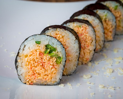 Order 10 Spicy Crab Roll food online from Sushi Runner store, Miami on bringmethat.com