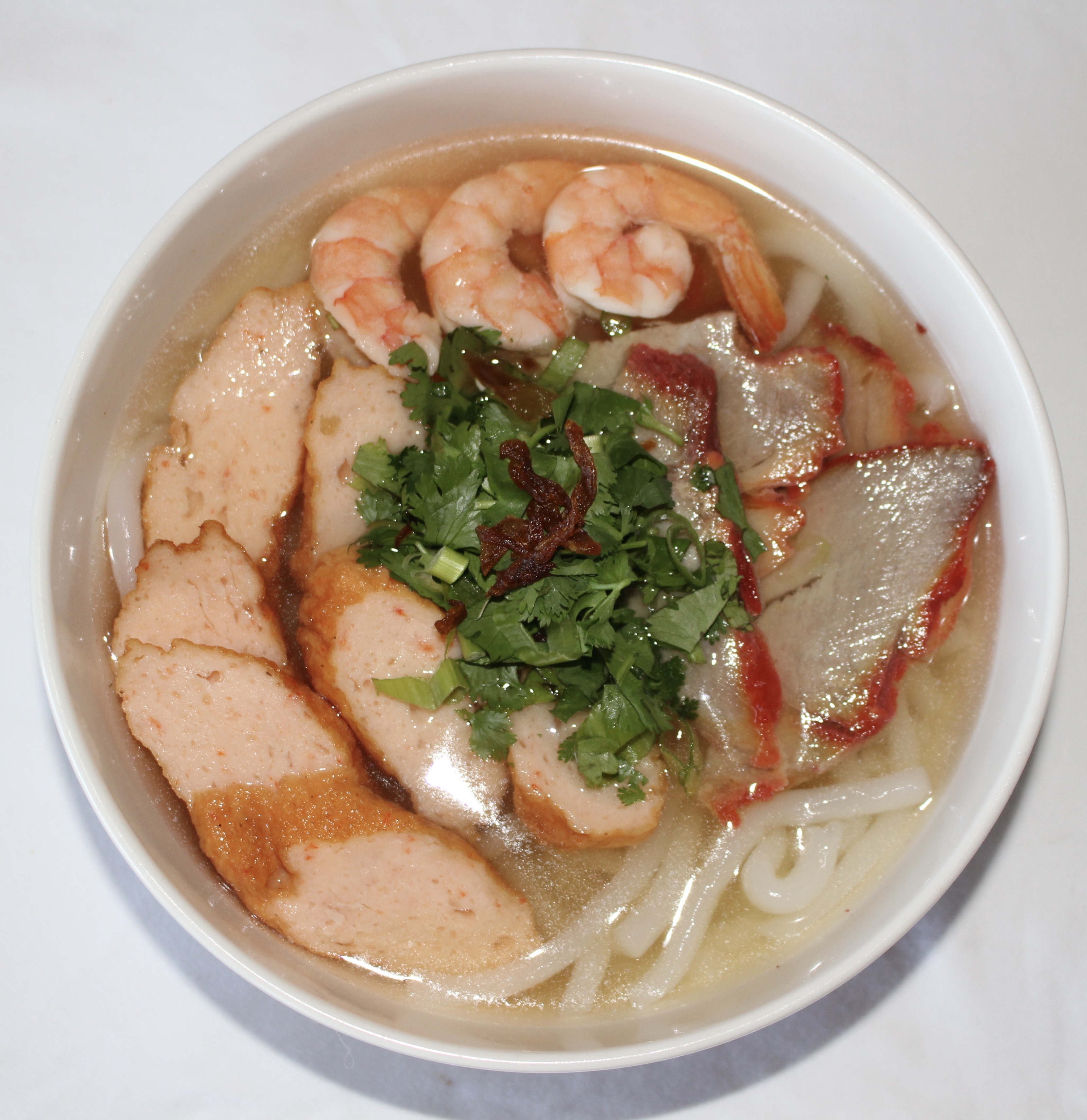 Order Banh Canh Dac Biet- Combination Udon Noodle Soup plus choose 2 more dishes food online from Thuan Kieu Corp store, Garden Grove on bringmethat.com
