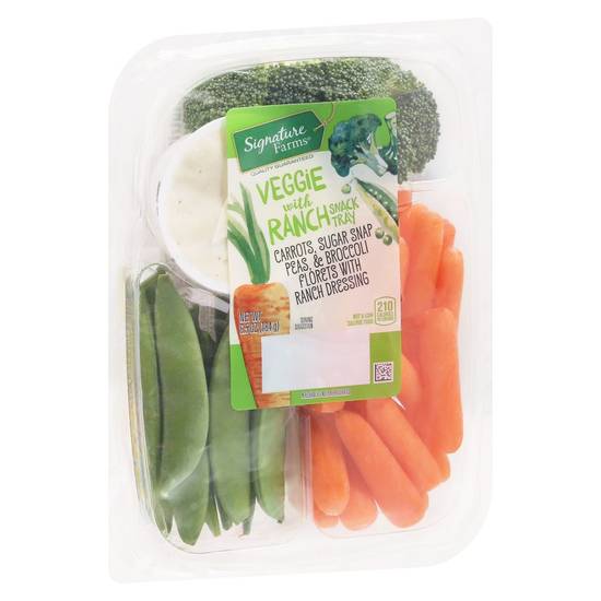 Order Signature Farms · Veggie with Ranch Snack Tray (6.5 oz) food online from Albertsons store, Helena on bringmethat.com