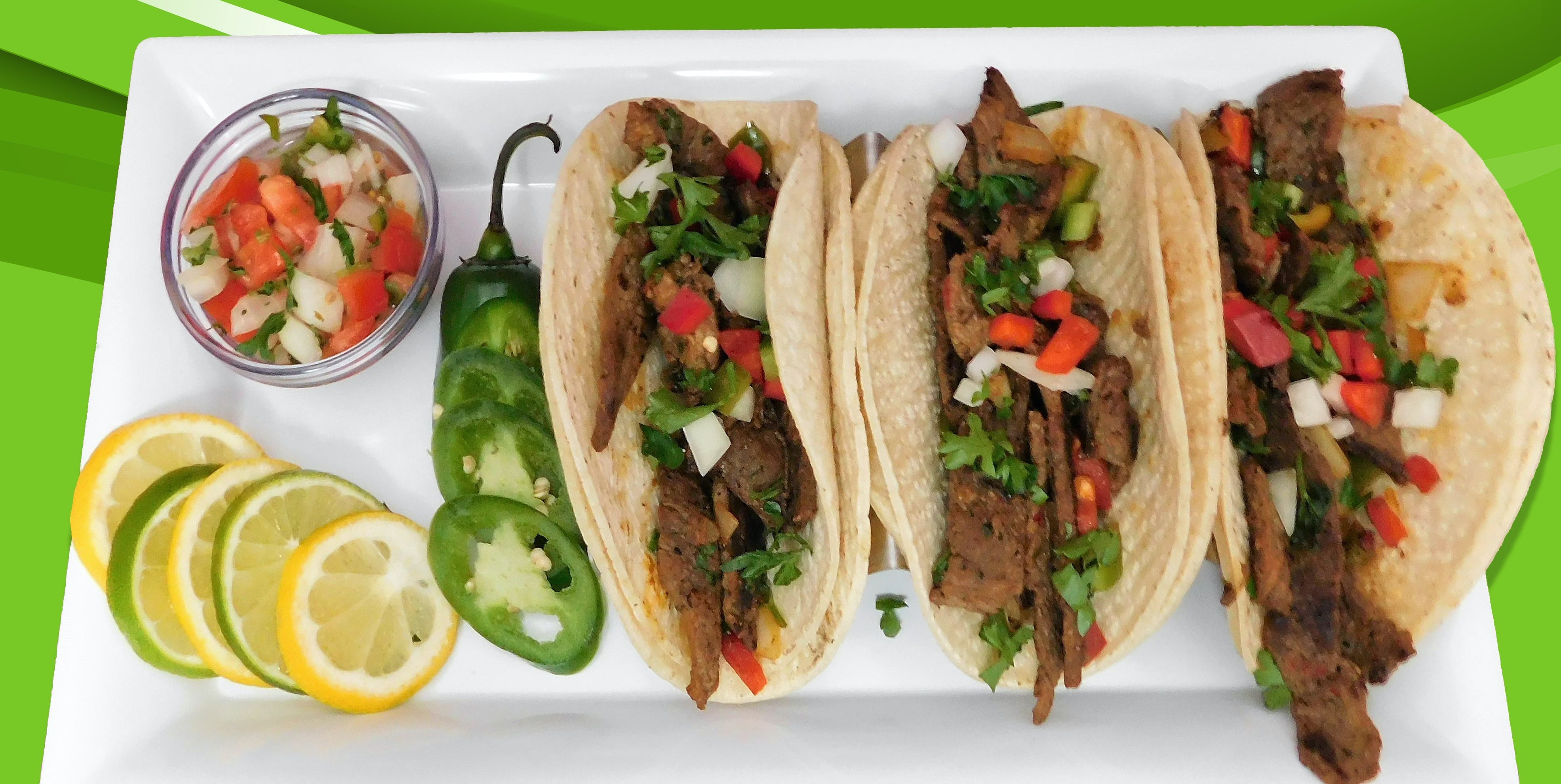 Order Ground Beef Tacos - Taco food online from Pizza Express store, Trenton on bringmethat.com